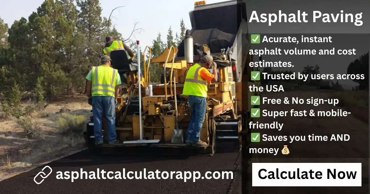 Asphalt Calculator App USA Paving- Estimate asphalt